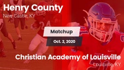 Matchup: Henry County High vs. Christian Academy of Louisville 2020