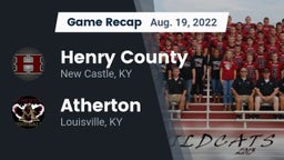 Recap: Henry County  vs. Atherton  2022
