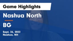 Nashua North  vs BG Game Highlights - Sept. 26, 2022