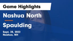 Nashua North  vs Spaulding  Game Highlights - Sept. 28, 2022