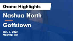Nashua North  vs Goffstown  Game Highlights - Oct. 7, 2022
