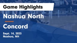 Nashua North  vs Concord Game Highlights - Sept. 14, 2023