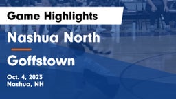 Nashua North  vs Goffstown Game Highlights - Oct. 4, 2023