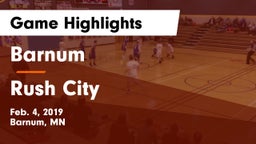 Barnum  vs Rush City  Game Highlights - Feb. 4, 2019