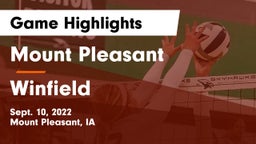 Mount Pleasant  vs Winfield Game Highlights - Sept. 10, 2022