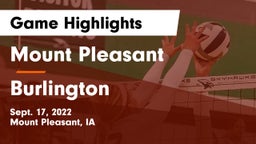 Mount Pleasant  vs Burlington Game Highlights - Sept. 17, 2022