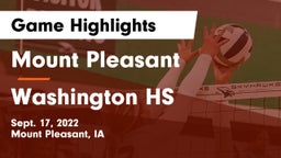Mount Pleasant  vs Washington HS Game Highlights - Sept. 17, 2022