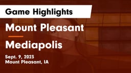 Mount Pleasant  vs Mediapolis  Game Highlights - Sept. 9, 2023