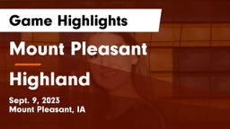 Mount Pleasant  vs Highland  Game Highlights - Sept. 9, 2023