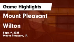Mount Pleasant  vs Wilton  Game Highlights - Sept. 9, 2023