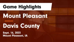 Mount Pleasant  vs Davis County  Game Highlights - Sept. 16, 2023