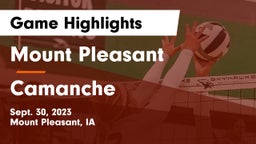 Mount Pleasant  vs Camanche Game Highlights - Sept. 30, 2023