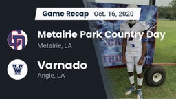 Recap: Metairie Park Country Day  vs. Varnado  2020