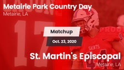 Matchup: Metairie Park Countr vs. St. Martin's Episcopal  2020