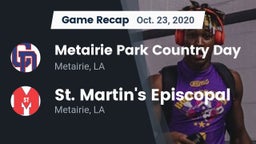 Recap: Metairie Park Country Day  vs. St. Martin's Episcopal  2020