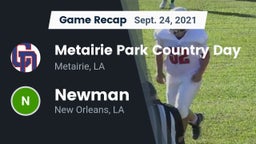 Recap: Metairie Park Country Day  vs. Newman  2021