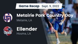 Recap: Metairie Park Country Day  vs. Ellender  2022