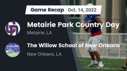 Recap: Metairie Park Country Day  vs. The Willow School of New Orleans 2022