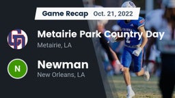 Recap: Metairie Park Country Day  vs. Newman  2022