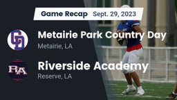 Recap: Metairie Park Country Day  vs. Riverside Academy 2023