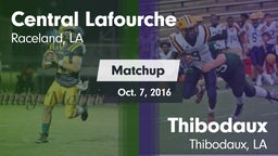 Matchup: Central Lafourche vs. Thibodaux  2016