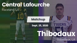 Matchup: Central Lafourche vs. Thibodaux  2020