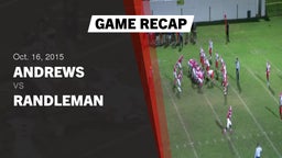 Recap: Andrews  vs. Randleman  2015