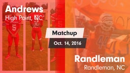 Matchup: Andrews vs. Randleman  2016