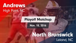 Matchup: Andrews vs. North Brunswick  2016