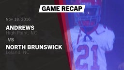 Recap: Andrews  vs. North Brunswick  2016