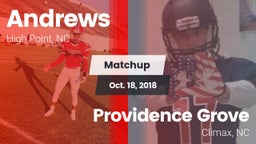 Matchup: Andrews vs. Providence Grove  2018