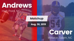 Matchup: Andrews vs. Carver  2019