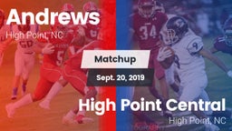 Matchup: Andrews vs. High Point Central  2019