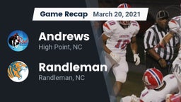 Recap: Andrews  vs. Randleman  2021