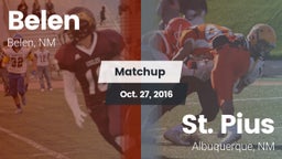 Matchup: Belen vs. St. Pius  2016