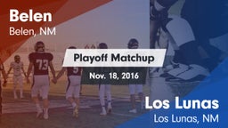 Matchup: Belen vs. Los Lunas  2016