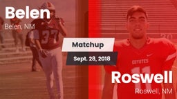 Matchup: Belen vs. Roswell  2018