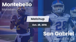 Matchup: Montebello vs. San Gabriel  2016