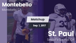 Matchup: Montebello vs. St. Paul  2017