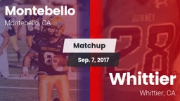 Matchup: Montebello vs. Whittier  2017
