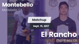 Matchup: Montebello vs. El Rancho  2017