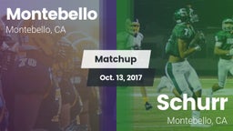 Matchup: Montebello vs. Schurr  2017