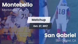 Matchup: Montebello vs. San Gabriel  2017