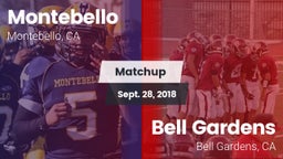 Matchup: Montebello vs. Bell Gardens  2018