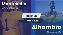 Matchup: Montebello vs. Alhambra  2018