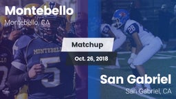 Matchup: Montebello vs. San Gabriel  2018