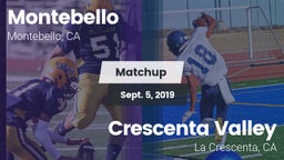 Matchup: Montebello vs. Crescenta Valley  2019