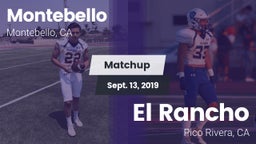 Matchup: Montebello vs. El Rancho  2019