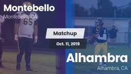 Matchup: Montebello vs. Alhambra  2019