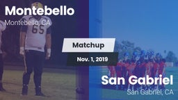 Matchup: Montebello vs. San Gabriel  2019